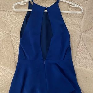 Lovers & friends peplum royal blue top size xs